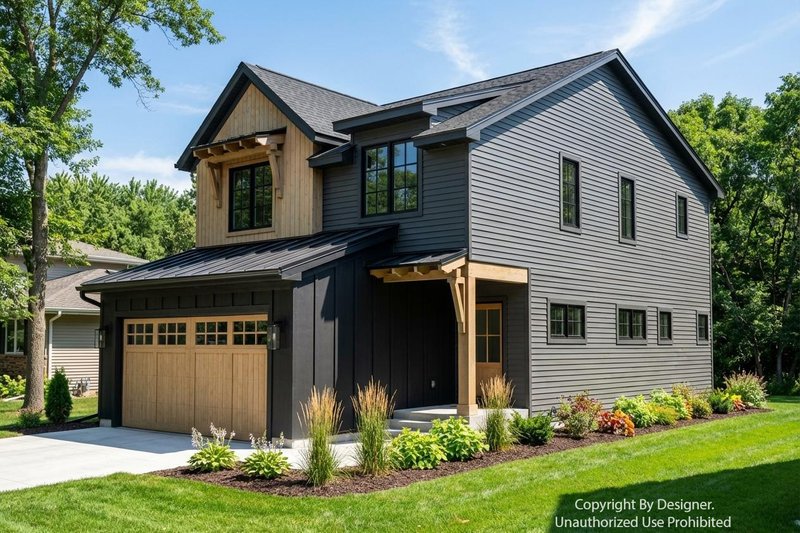 Architectural House Design - Exterior - Front Elevation 4 for Modern House Plan #51-1516 - 3 bed, 2.5 bath