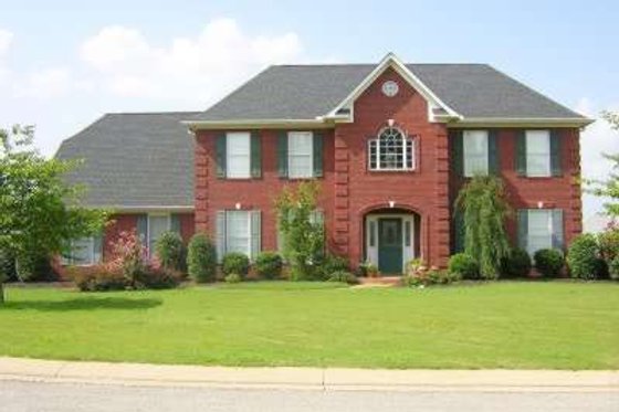 Exterior - Front Elevation for Colonial House Plan #81-1471 - 4 bed, 3.5 bath
