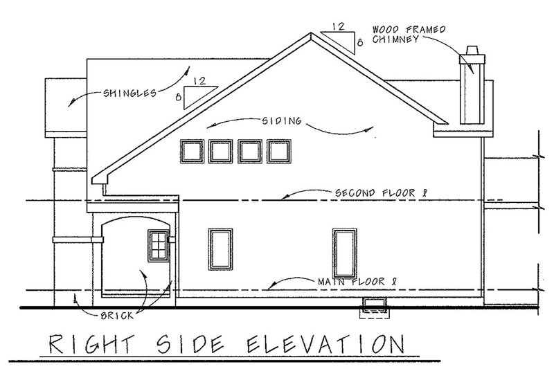 Dream House Plan - Exterior - Other Elevation 1 for European House Plan #20-1405 - 3 bed, 3 bath