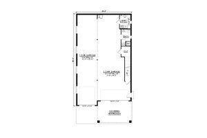 Floor Plan - Main Floor for Beach House Plan #1064-205 - 1 bed, 2.5 bath