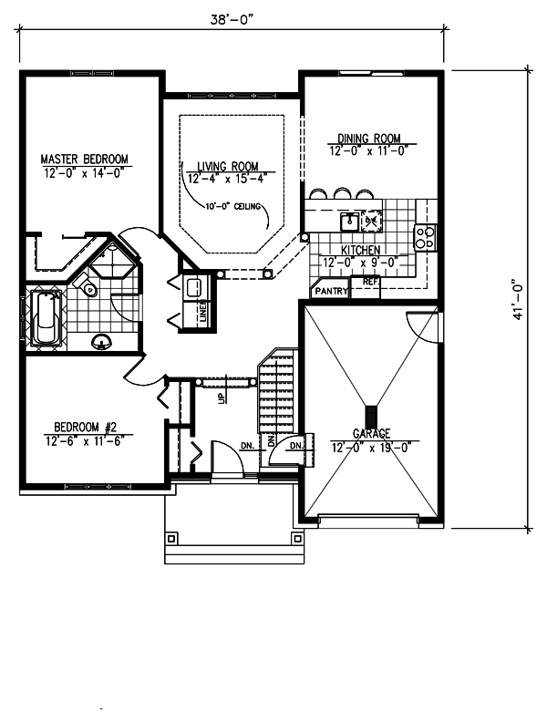 Craftsman Floor Plan - Main Floor Plan #138-359