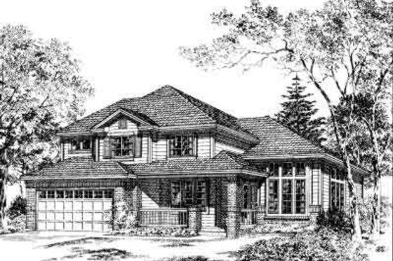 Exterior - Other Elevation for Traditional House Plan #312-539 - 4 bed, 2.5 bath