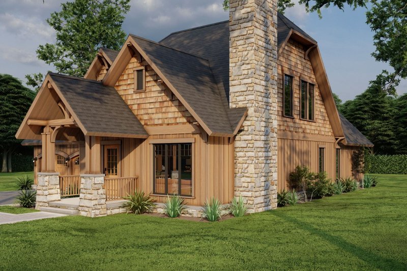 House Blueprint - Exterior - Front Elevation 4 for European House Plan #17-2260 - 3 bed, 2.5 bath