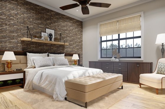 Interior - Bedroom for Farmhouse House Plan #54-508 - 3 bed, 2 bath