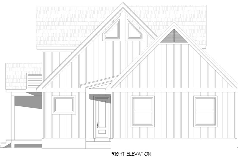 Dream House Plan - Exterior - Other Elevation 6 for Southern House Plan #932-1168 - 2 bed, 3 bath