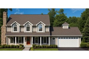 House Design - Country Exterior - Front Elevation Plan #3-234