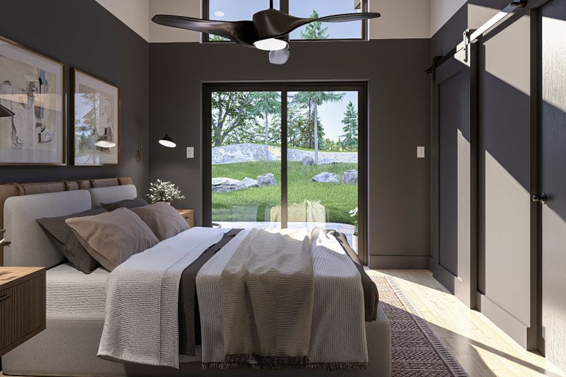 Architectural House Design - Interior - Master Bedroom 1 for Modern House Plan #455-374 - 1 bed, 1 bath
