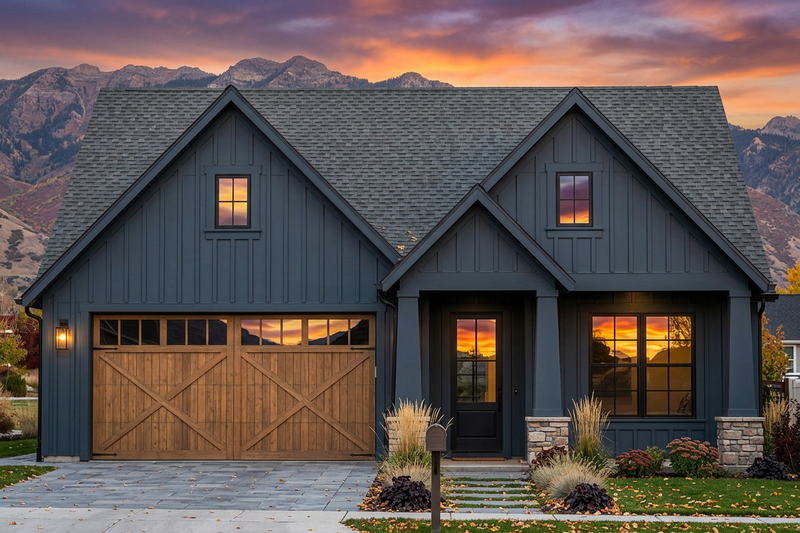 House Blueprint - Exterior - Front Elevation 4 for Craftsman House Plan #1096-192 - 4 bed, 3 bath