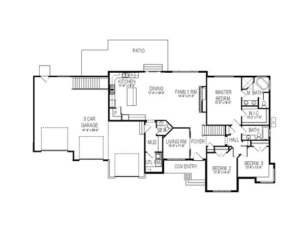Contemporary Floor Plan - Main Floor Plan #920-26