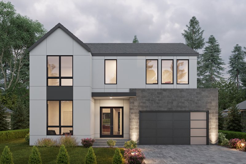 Dream House Plan - Contemporary Exterior - Front Elevation Plan #1066-176