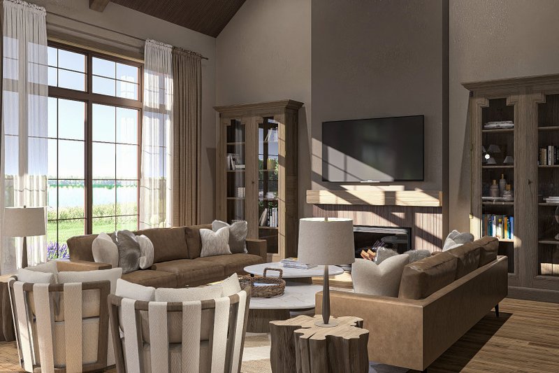 House Design - Interior - Family Room for Traditional House Plan #455-399 - 3 bed, 3 bath