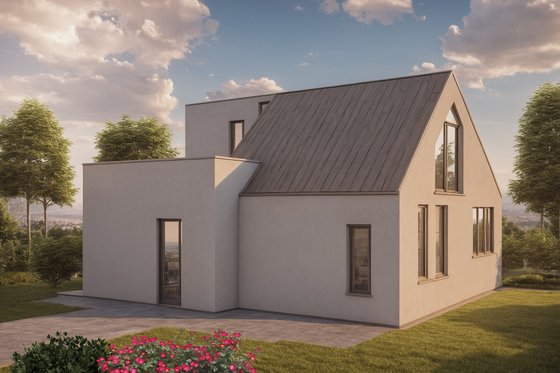 Exterior - Other Elevation 2 for Modern House Plan #542-13 - 3 bed, 2 bath