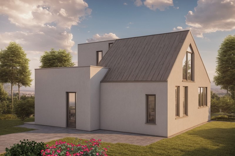 Architectural House Design - Exterior - Other Elevation 2 for Modern House Plan #542-13 - 3 bed, 2 bath