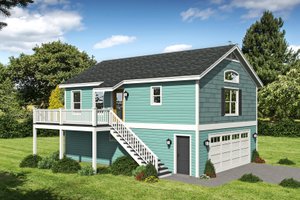 Dream House Plan - Country Exterior - Front Elevation Plan #932-253