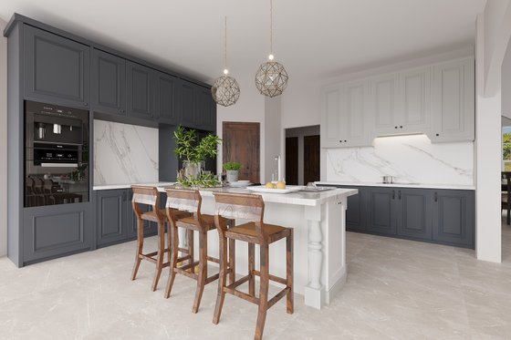 Interior - Kitchen for Craftsman House Plan #54-304 - 3 bed, 2 bath