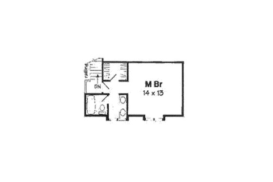 Floor Plan - Upper Floor for Traditional House Plan #116-215 - 4 bed, 2 bath