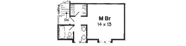Traditional Floor Plan - Upper Floor Plan #116-215