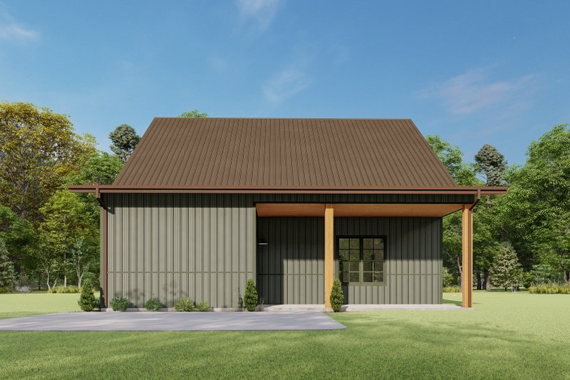 House Blueprint - Exterior - Rear Elevation for Farmhouse House Plan #1092-6 - 3 bed, 2.5 bath