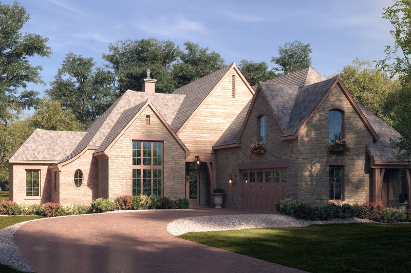 European Style House Plan - 3 Beds 2.5 Baths 2750 Sq/Ft Plan #1094-24