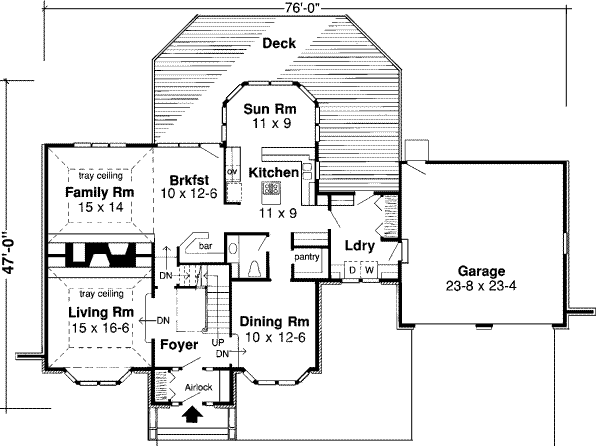 European Floor Plan - Main Floor Plan #312-141