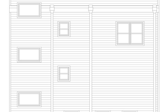 Exterior - Rear Elevation for Modern House Plan #932-630 - 3 bed, 3 bath