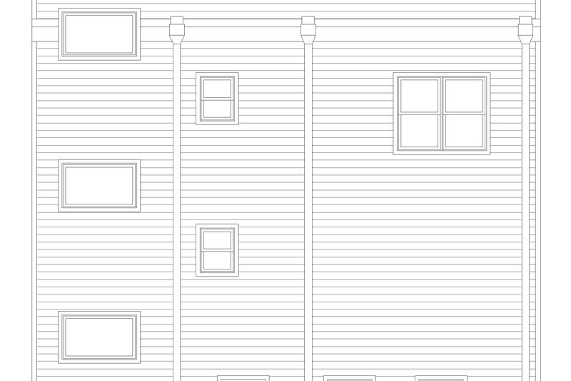 House Blueprint - Exterior - Rear Elevation for Modern House Plan #932-630 - 3 bed, 3 bath