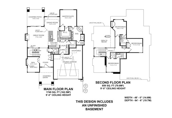 Prairie Floor Plan - Main Floor Plan #1100-53