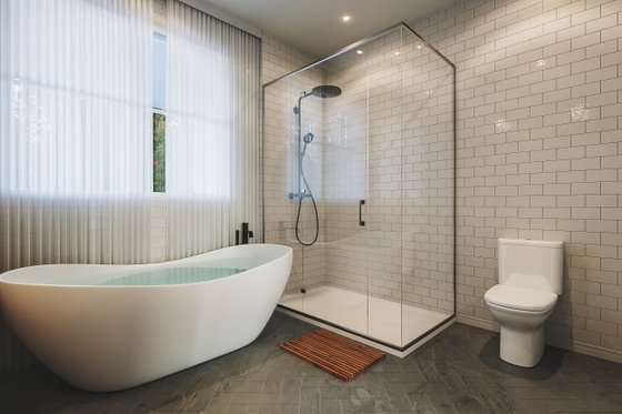 Interior - Master Bathroom 2 for Farmhouse House Plan #23-2811 - 3 bed, 2 bath