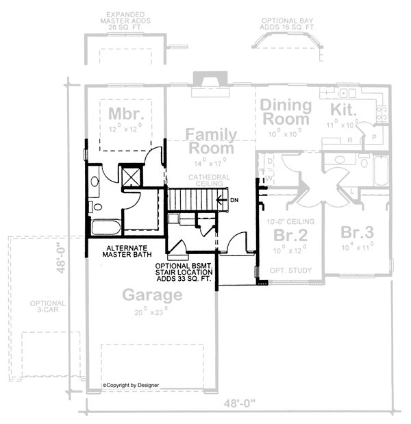 Dream House Plan - Traditional Floor Plan - Other Floor Plan #20-2091