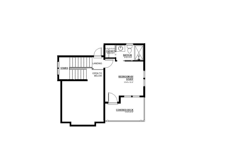 Craftsman Style House Plan - 2 Beds 2.5 Baths 1200 Sq/Ft Plan #895-118 ...