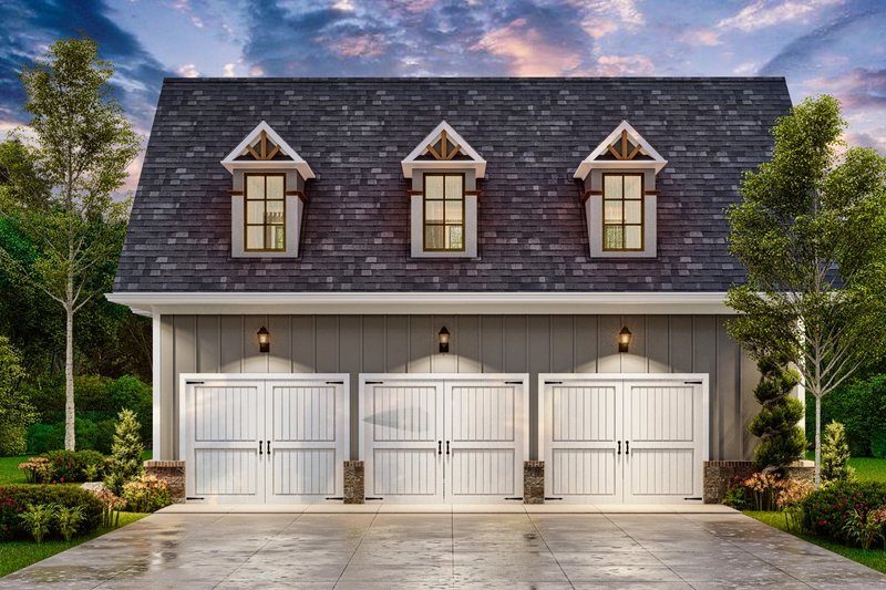 House Plan Design - Exterior - Front Elevation 4 for Modern House Plan #54-579, 0 bath