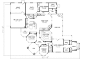 Mediterranean Style House Plan - 4 Beds 3 Baths 2861 Sq/Ft Plan #1-700 
