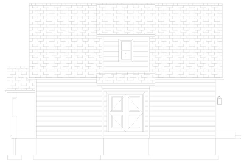 House Design - Exterior - Other Elevation for Farmhouse House Plan #1060-301 - 2 bed, 1.5 bath