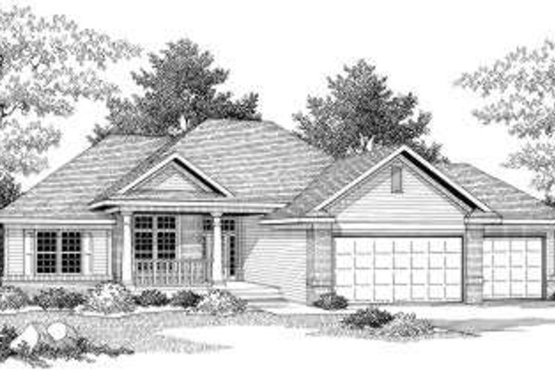 Dream House Plan - Traditional Exterior - Front Elevation Plan #70-597