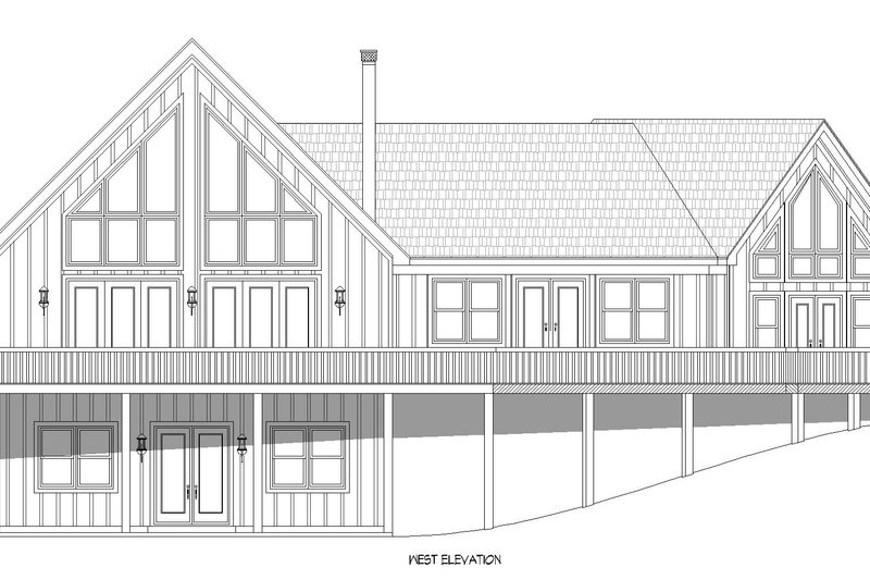 House Design - Exterior - Front Elevation 3 for Southern House Plan #932-825 - 4 bed, 3 bath