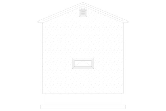 Exterior - Rear Elevation 1 for Traditional House Plan #1060-84 - 1 bed, 1.5 bath