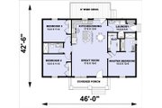 Farmhouse Style House Plan - 3 Beds 2 Baths 1311 Sq/Ft Plan #44-227 