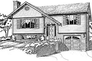 Traditional Exterior - Front Elevation Plan #47-158