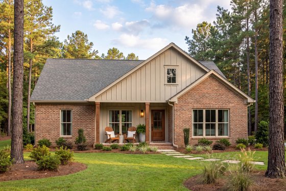 Exterior - Front Elevation 14 for Farmhouse House Plan #430-445 - 3 bed, 2 bath