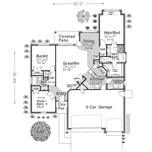 Traditional Floor Plan - Main Floor Plan #310-294