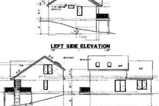 Exterior - Rear Elevation House Plan #67-629 - 3 bed, 2 bath