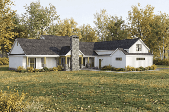 Exterior - Other Elevation 7 for Farmhouse House Plan #923-458 - 3 bed, 3.5 bath
