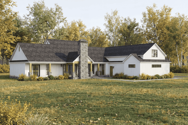 Architectural House Design - Exterior - Other Elevation 7 for Farmhouse House Plan #923-458 - 3 bed, 3.5 bath