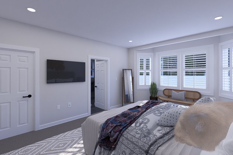 House Blueprint - Interior - Master Bedroom 1 for Craftsman House Plan #1060-356 - 3 bed, 2.5 bath