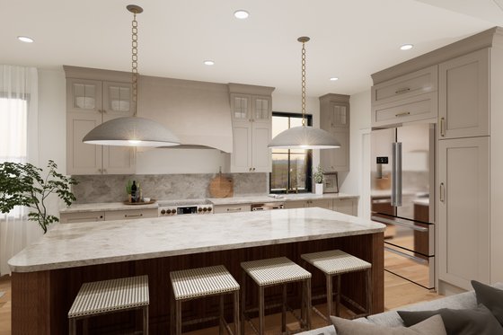 Interior - Kitchen 1 for Bungalow House Plan #23-2821 - 4 bed, 2.5 bath