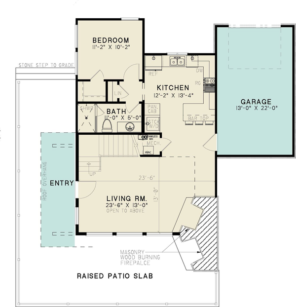 House Blueprint - Modern Floor Plan - Main Floor Plan #923-399