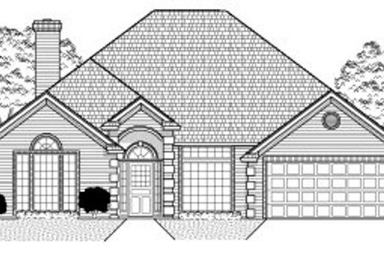 Exterior - Front Elevation for Traditional House Plan #65-321 - 4 bed, 2 bath