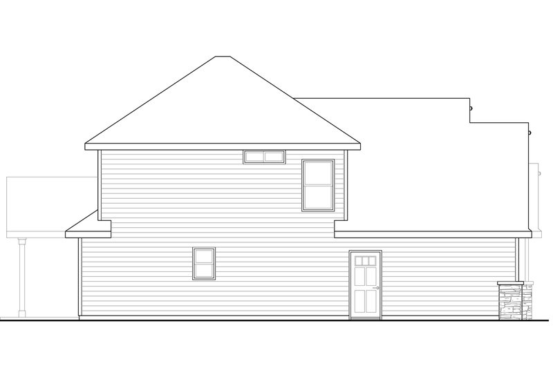 Architectural House Design - Exterior - Other Elevation for Craftsman House Plan #124-949 - 3 bed, 2.5 bath
