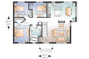 Traditional Style House Plan - 3 Beds 1 Baths 1124 Sq/Ft Plan #23-641 