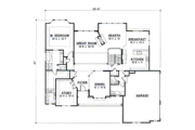 European Style House Plan - 5 Beds 4 Baths 3684 Sq/Ft Plan #67-237 